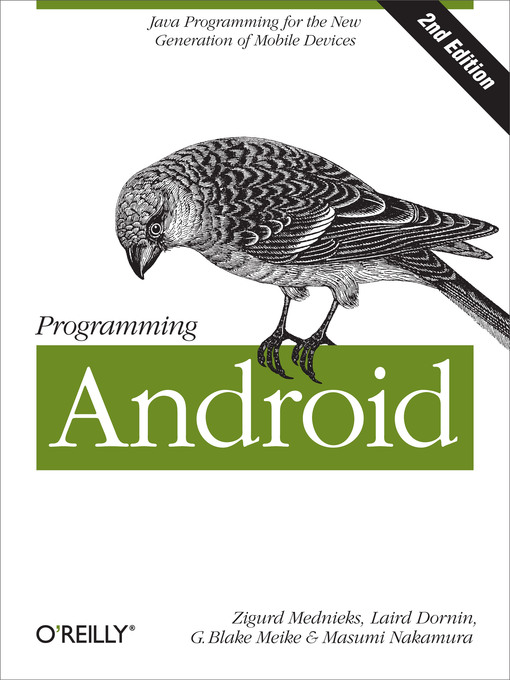 Title details for Programming Android by Zigurd Mednieks - Available